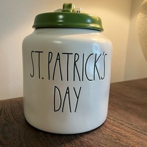 Rae Dunn St. Patrick’s Day canister